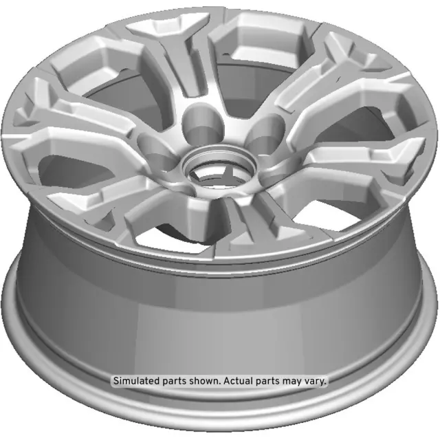 2019-2025 GMC Sierra 1500 18-Inch 6-Spoke Machined Charcoal Alloy Wheel (Used OEM)