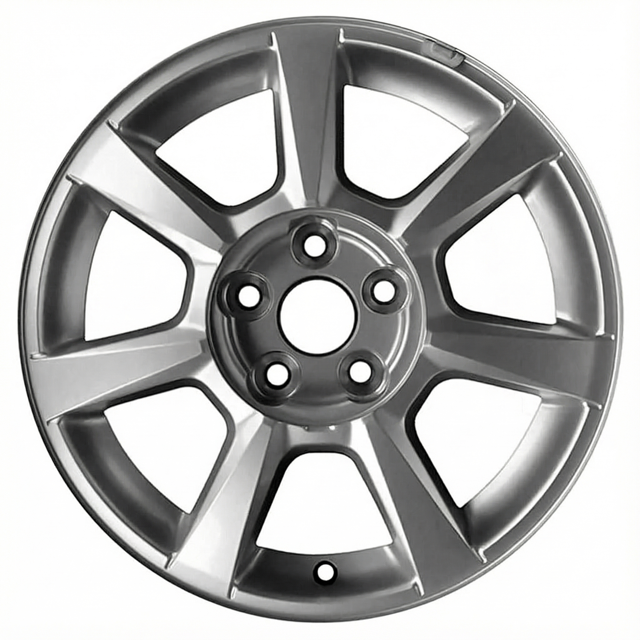 2008-2009 Cadillac CTS Silver 17x8 7-Spoke Silver Painted Alloy Wheel (Remanufactured OEM)
