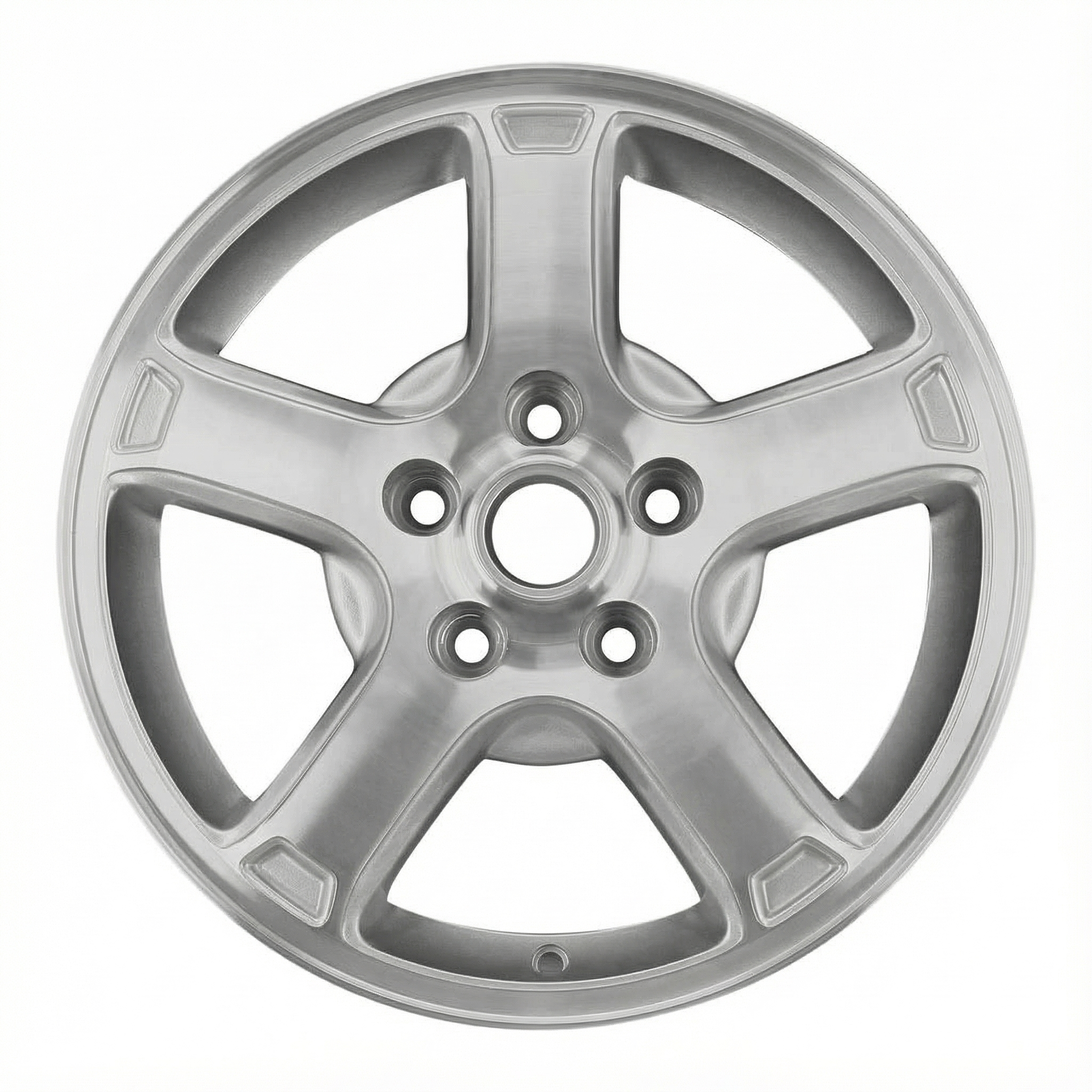 2006-2009 Pontiac G6 Silver 17x7.5 5-Spoke Polished Silver Alloy Wheel (Remanufactured OEM)
