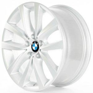 2011-2016 BMW 528i Silver 19x8.5 V-Spoke Silver Painted Alloy Wheel (Remanufactured OEM)