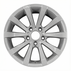 2008-2012 BMW 323i Silver 17x8 V-Spoke Silver Painted Alloy Wheel (Remanufactured OEM)