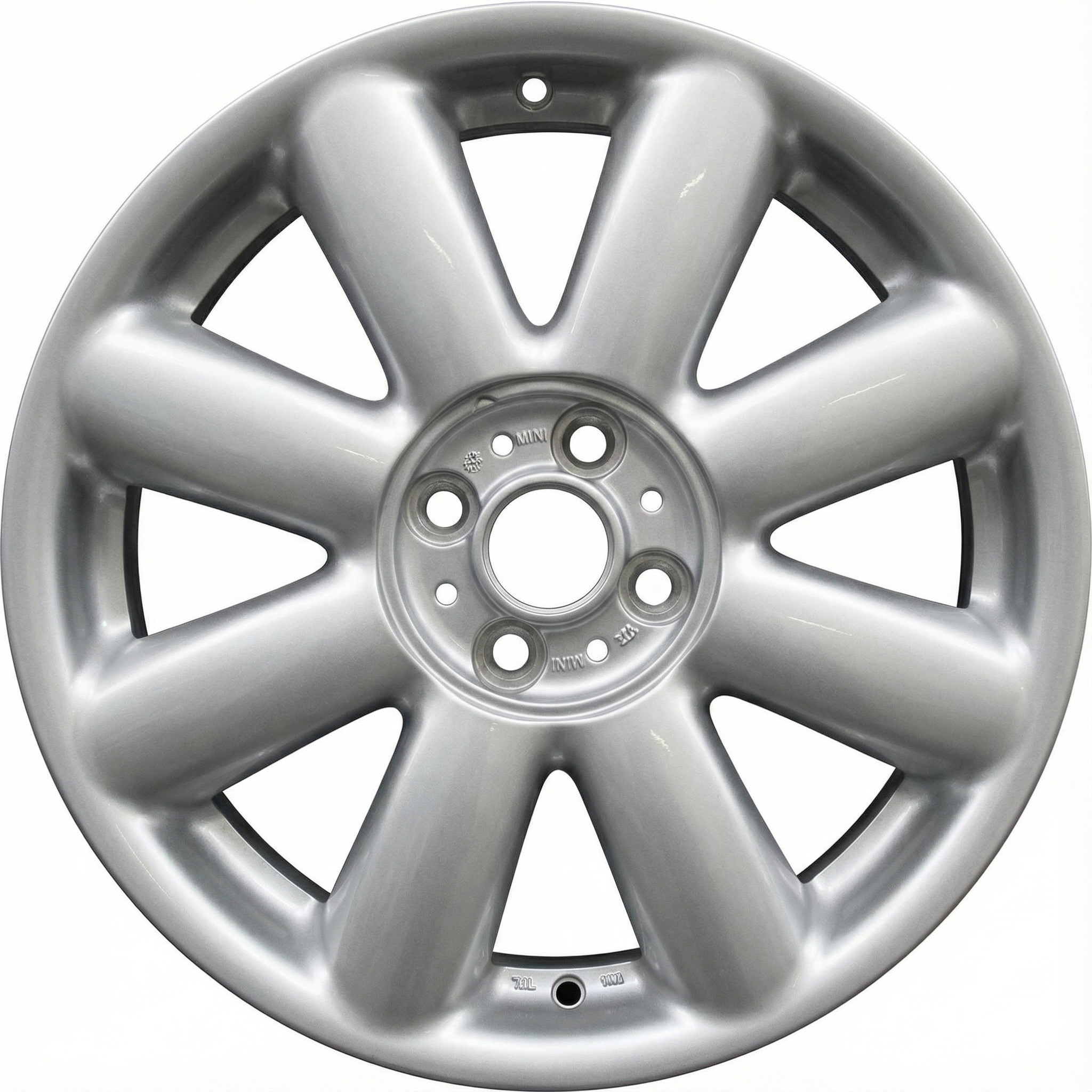2007-2015 Mini Cooper Black 17x7 8-Spoke Painted Alloy Wheel (Remanufactured OEM)