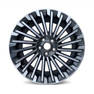 2023-2025 Genesis G80 19x9.5 20-Spoke Machined Charcoal Alloy Rear Wheel (Used OEM)