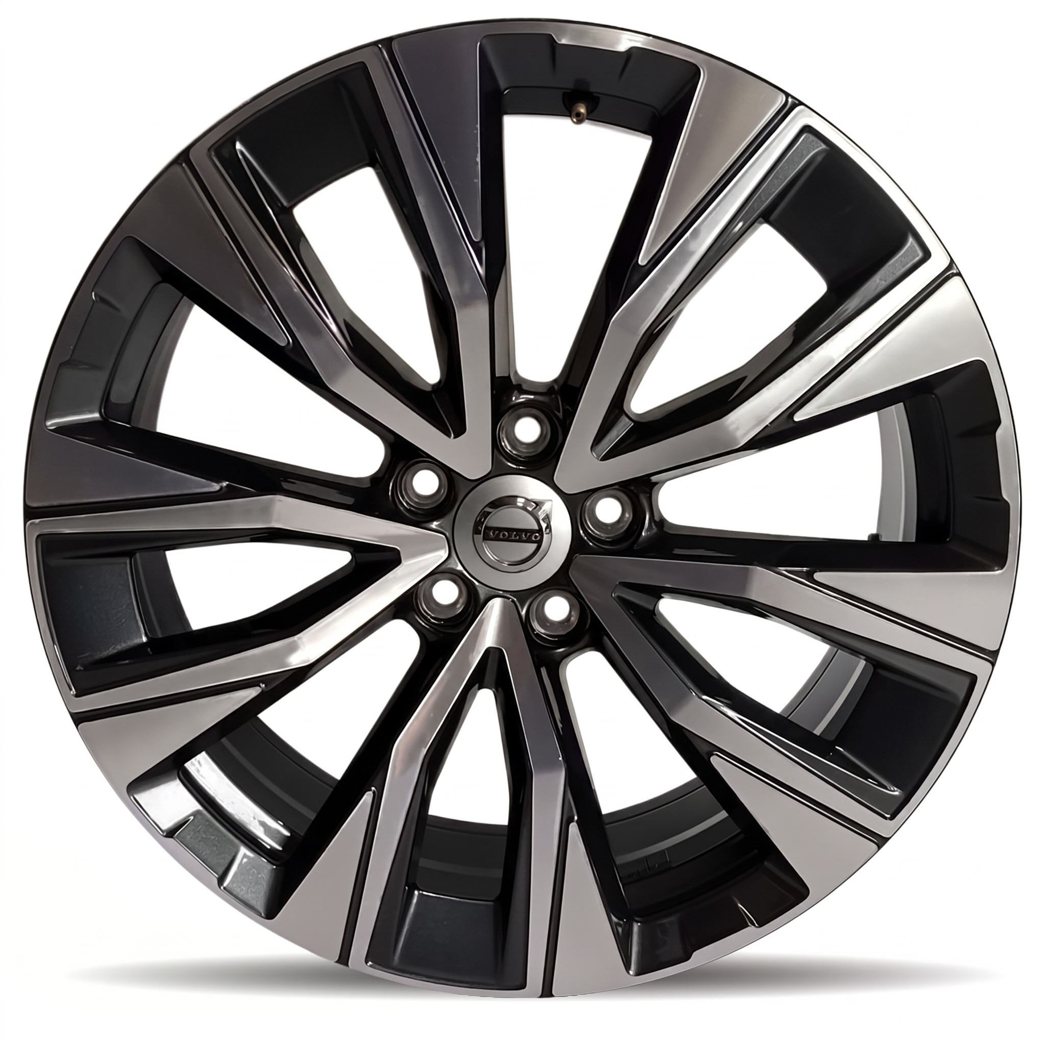 2021-2025 Volvo V90 Black 19x7.5 V-Spoke Machined Charcoal Alloy Wheel (Remanufactured OEM)