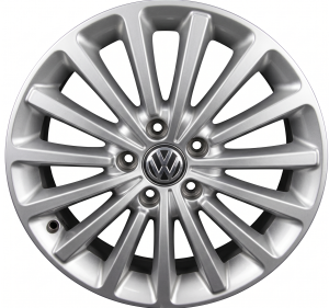 2018-2019 Volkswagen Beetle Silver 17x7 15-Spoke Alloy Wheel - Front, Left (Driver) (Used OEM)