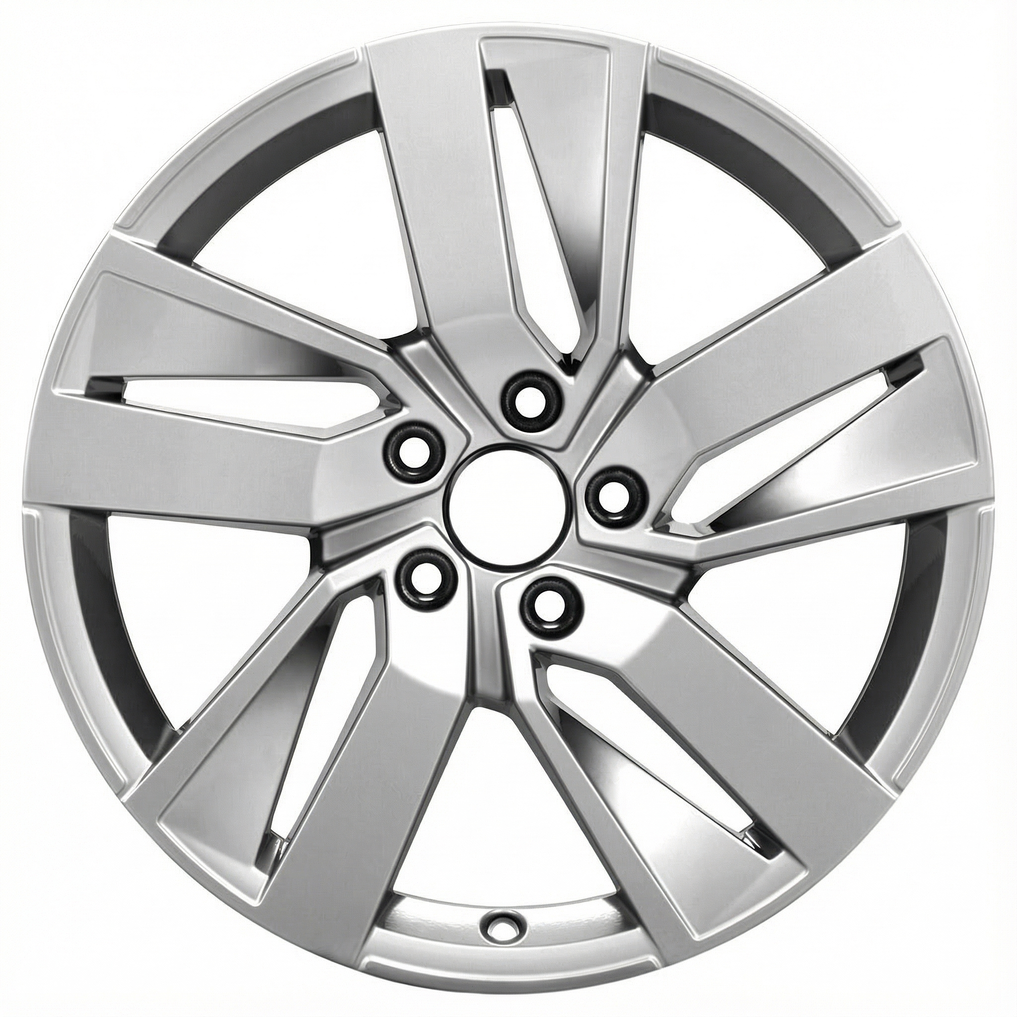 2021-2023 Volkswagen Atlas Black 18x8 5 Double-Spoke Black Machined Alloy Wheel (Remanufactured OEM)