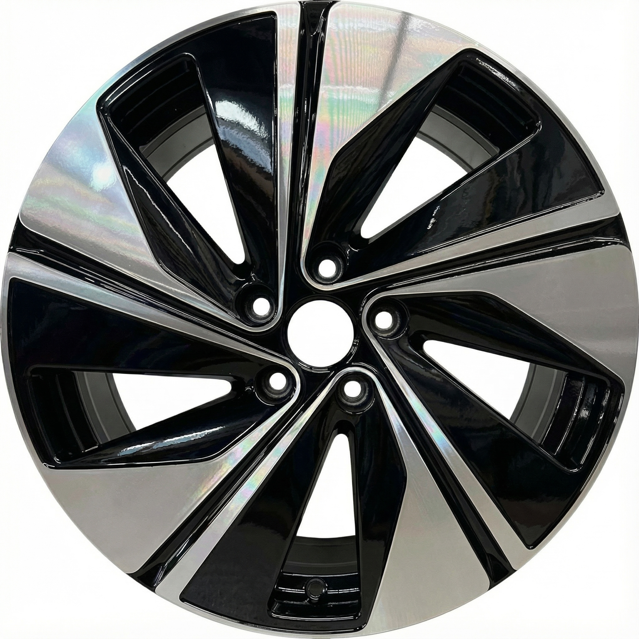 2024-2025 Volkswagen Taos Black V-Spoke Machined Black Alloy Wheel (Remanufactured OEM)