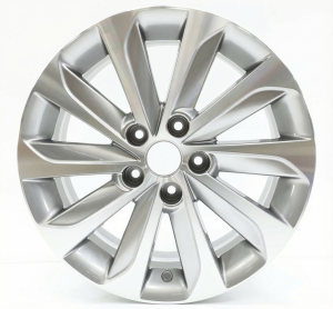2014 Hyundai Sonata Black 17x6.5 10-Spoke Machined Charcoal Alloy Wheel (Remanufactured OEM)