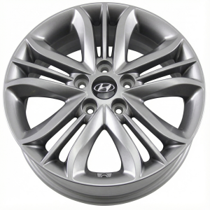 2014 Hyundai Sonata Black 17-inch 10-Spoke Machined Charcoal Alloy Wheel (Remanufactured OEM)