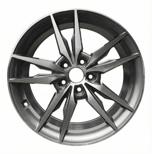 2015-2017 Hyundai Sonata Black 18x7.5 Machined Charcoal Alloy Wheel (Remanufactured OEM)