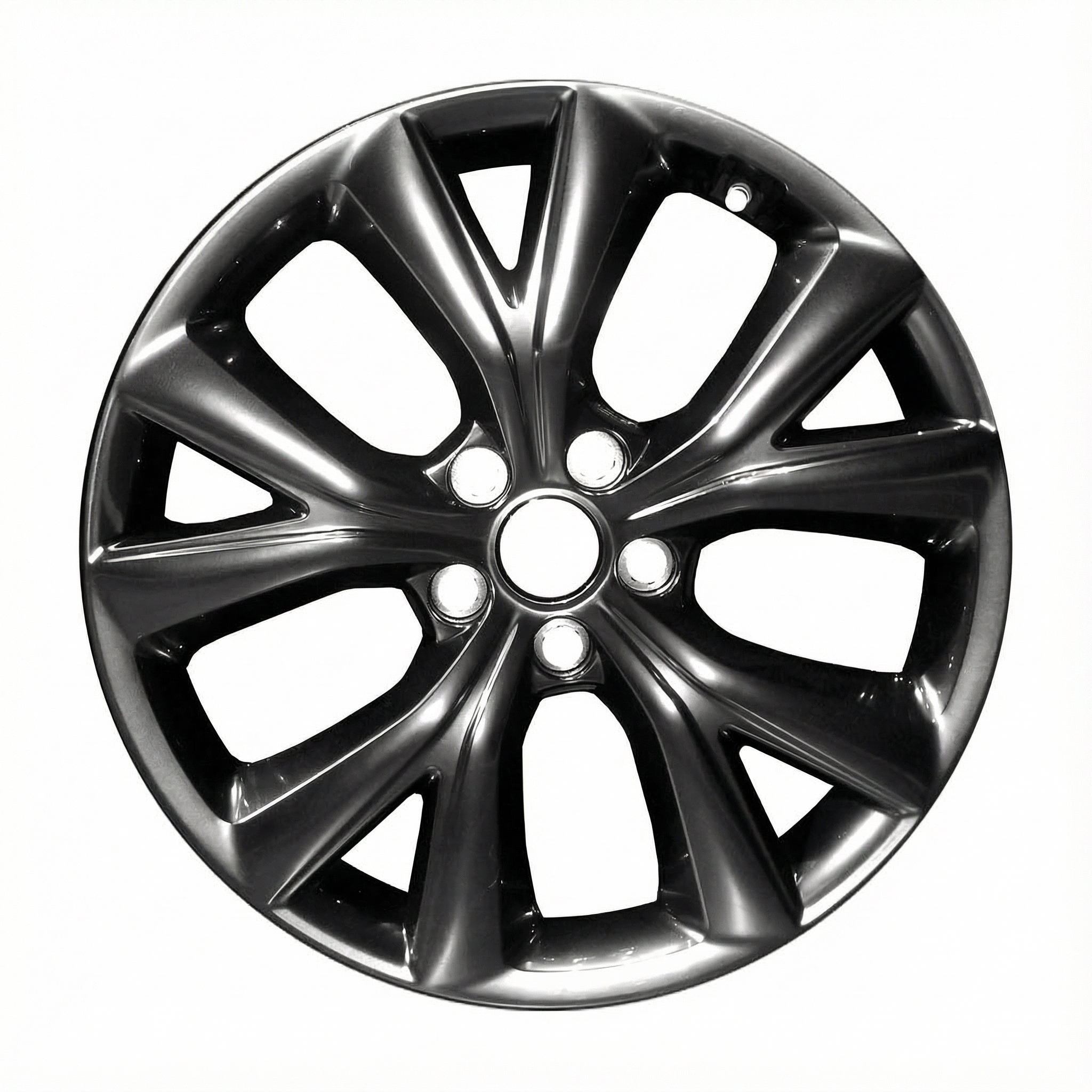 2017-2018 Hyundai Santa Fe Sport Black 19-Inch Hyper Charcoal Alloy Wheel (Remanufactured OEM)