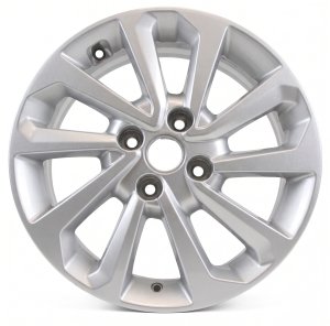 2018-2022 Hyundai Accent Silver Painted Silver Alloy Wheel (Remanufactured OEM)