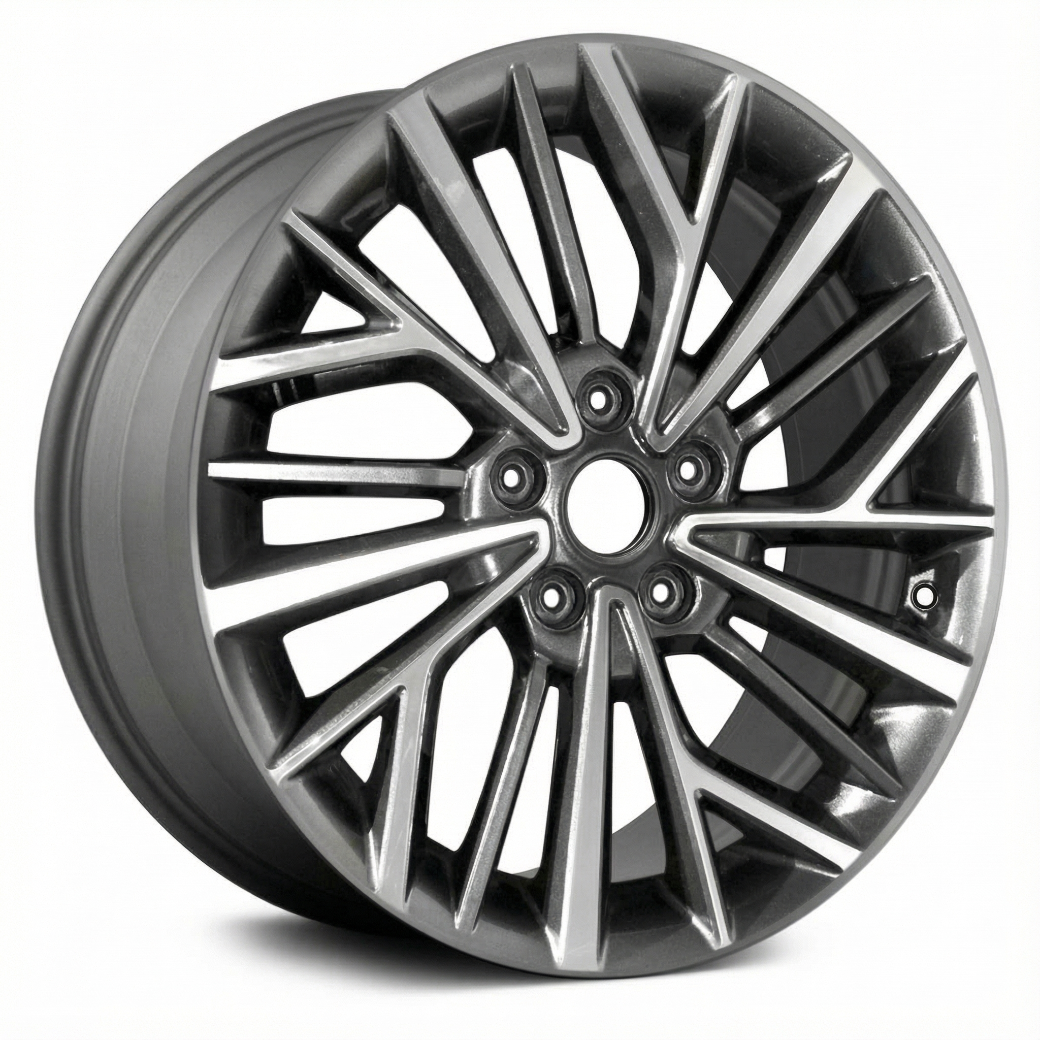 2019-2021 Hyundai Tucson Black 18x7 Machined Charcoal Alloy Wheel (Remanufactured OEM)