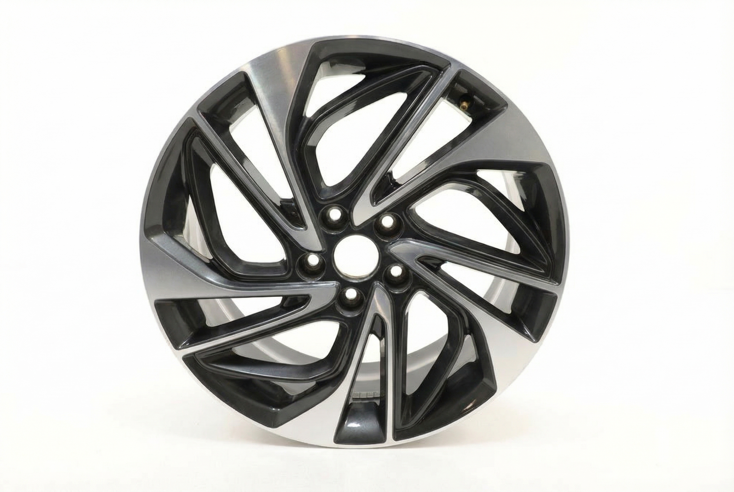 2019-2021 Hyundai Tucson Black 19-Inch Machined Charcoal Alloy Wheel (Remanufactured OEM)