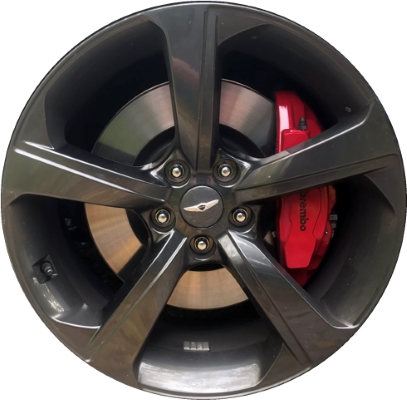 2019-2020 Genesis G70 19x8 5-Spoke Smoked Hyper Silver Alloy Wheel (Remanufactured OEM)