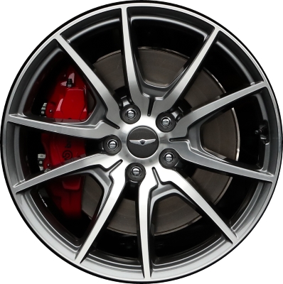 2019-2020 Genesis G70 Black 19x8.5 10-Spoke Machined Charcoal Alloy Rear Wheel (Remanufactured OEM)