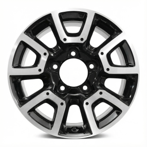 2015-2021 Toyota Sequoia Black 18x8 10-Spoke Polished Black Alloy Wheel (Remanufactured OEM)
