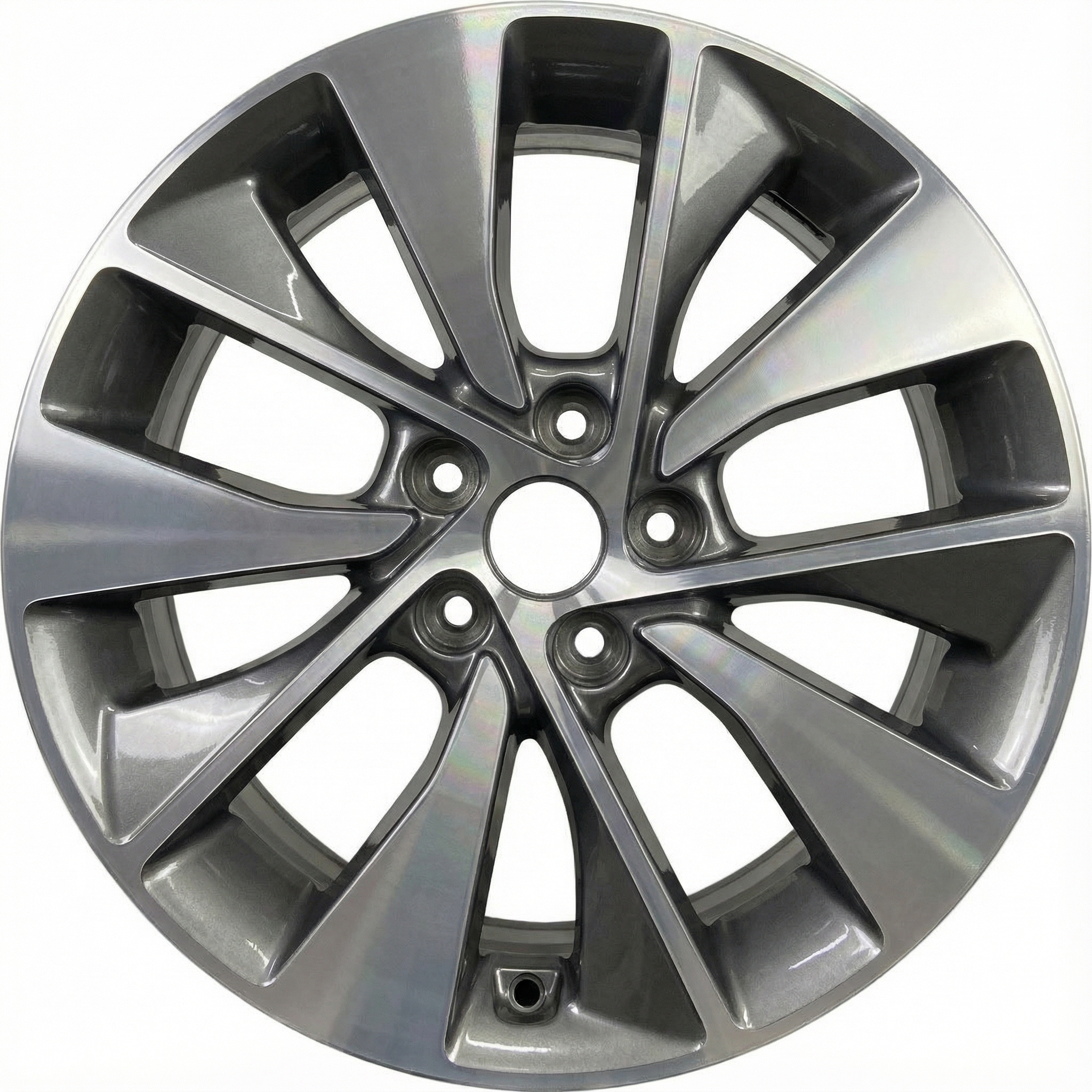 2016-2020 Kia Optima Black 10-Spoke Machined Charcoal Alloy Wheel (Remanufactured OEM)