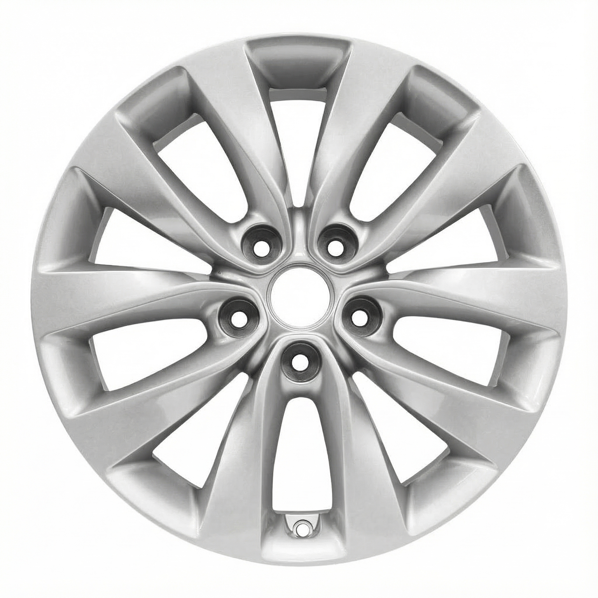 2016-2018 Kia Optima Silver 17x7 10-Spoke Silver Painted Alloy Wheel (Remanufactured OEM)