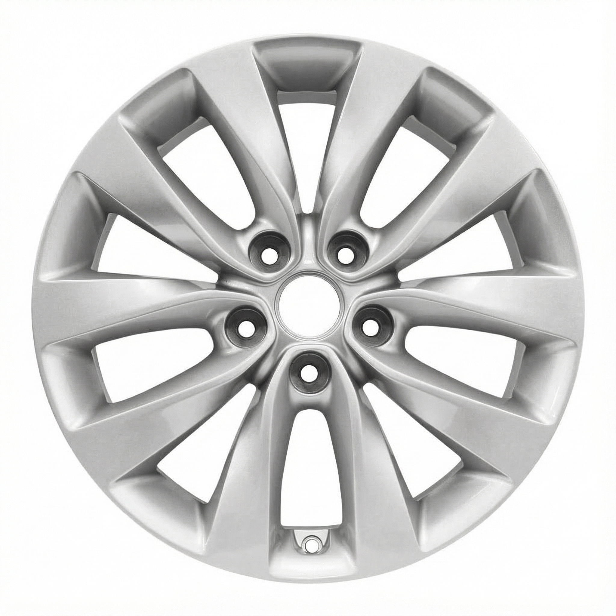 2016-2018 Kia Optima Silver 17x7 10-Spoke Silver Painted Alloy Wheel (Remanufactured OEM)