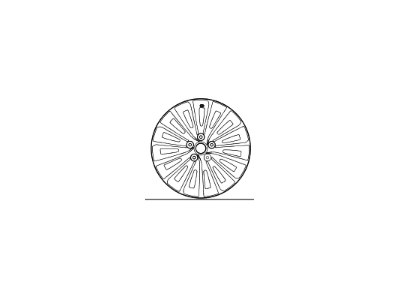2017-2019 Kia Cadenza 20-Spoke Smoked Hyper Silver Alloy Wheel (Remanufactured OEM)