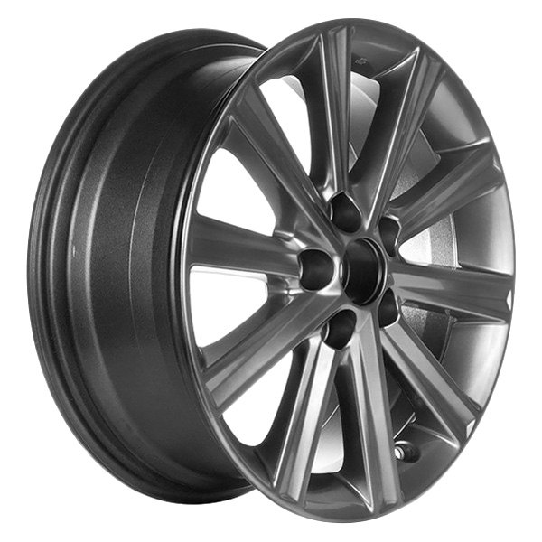 2010-2012 Lexus ES350 Gray 10-Spoke Smoked Hyper Machined Alloy Wheel (Remanufactured OEM)