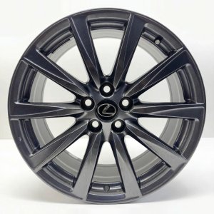 2013-2015 Lexus GS450h Silver 19x9 10-Spoke Smoked Hyper Painted Alloy Rear Wheel (Remanufactured OEM)
