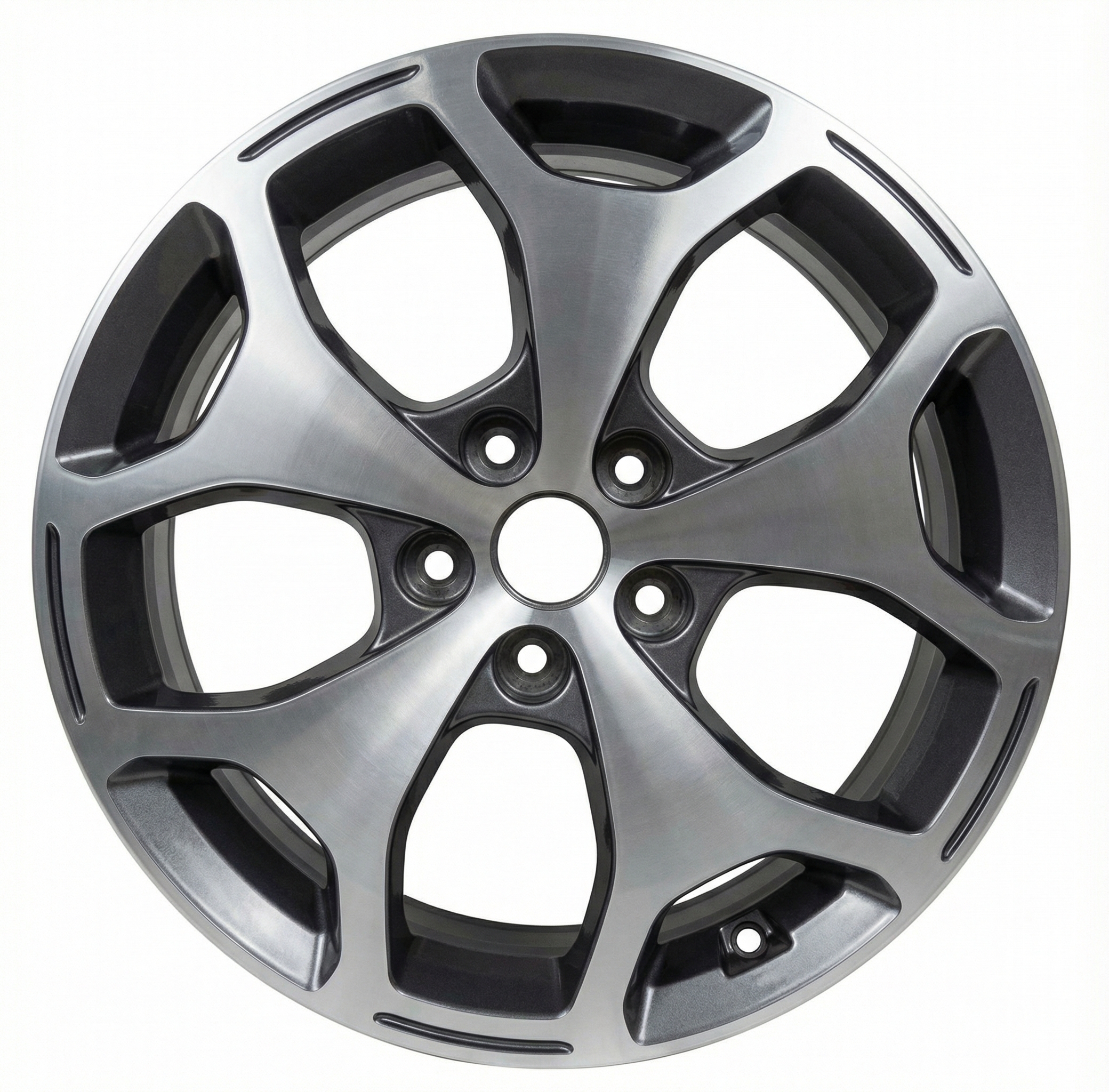 2020-2022 Kia Telluride Silver 18x7.5 5 Y-Spoke Machined Charcoal Alloy Wheel (Used OEM)