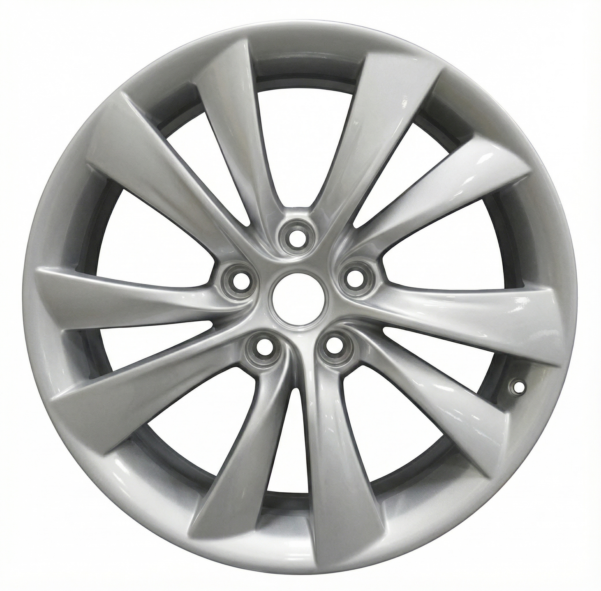  Tesla Model 3 Silver 20x8.5 10-Spoke Silver Alloy Wheel (Remanufactured OEM)