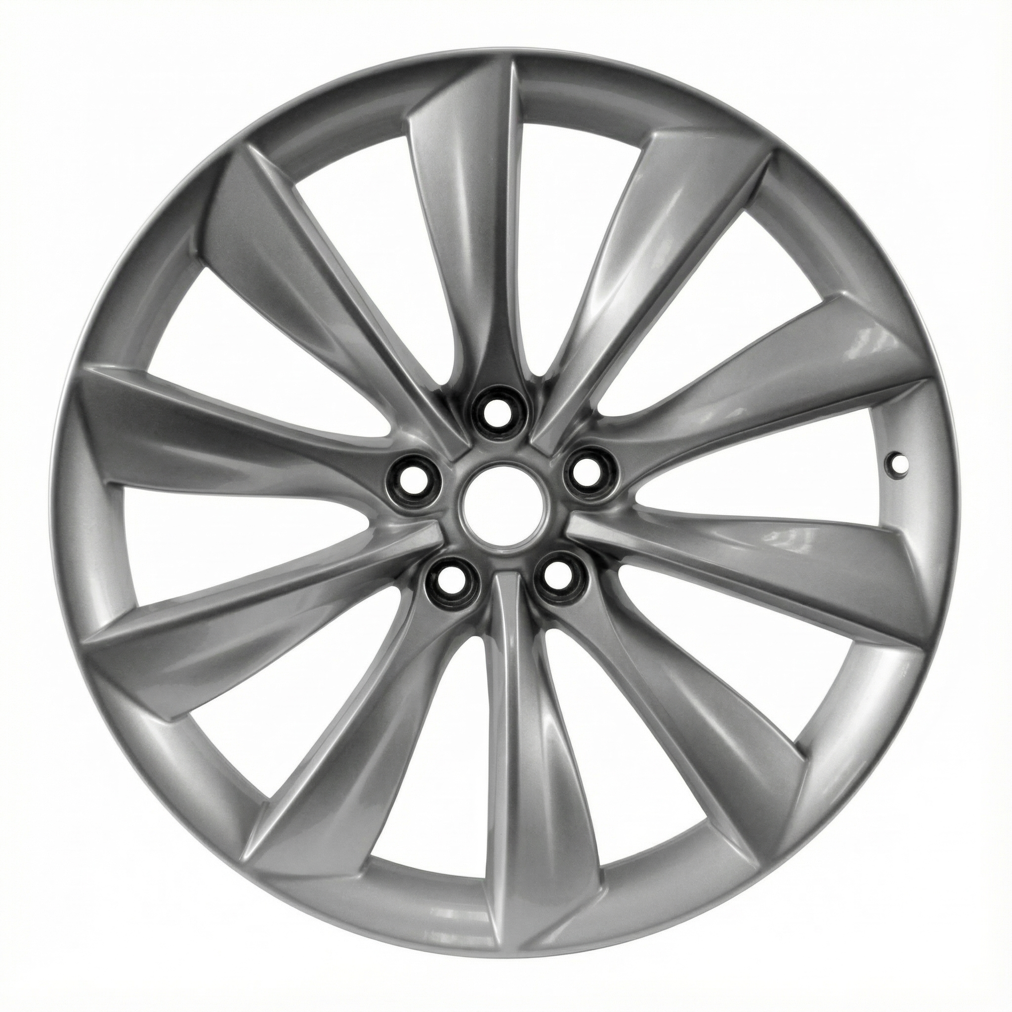  Tesla Model 3 20x8.5 10-Spoke Silver Alloy Wheel (Used OEM)