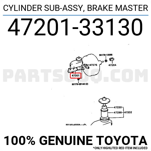 1995-1999 Lexus ES300 Brake Master Cylinder with ABS without Traction Control (Used OEM)