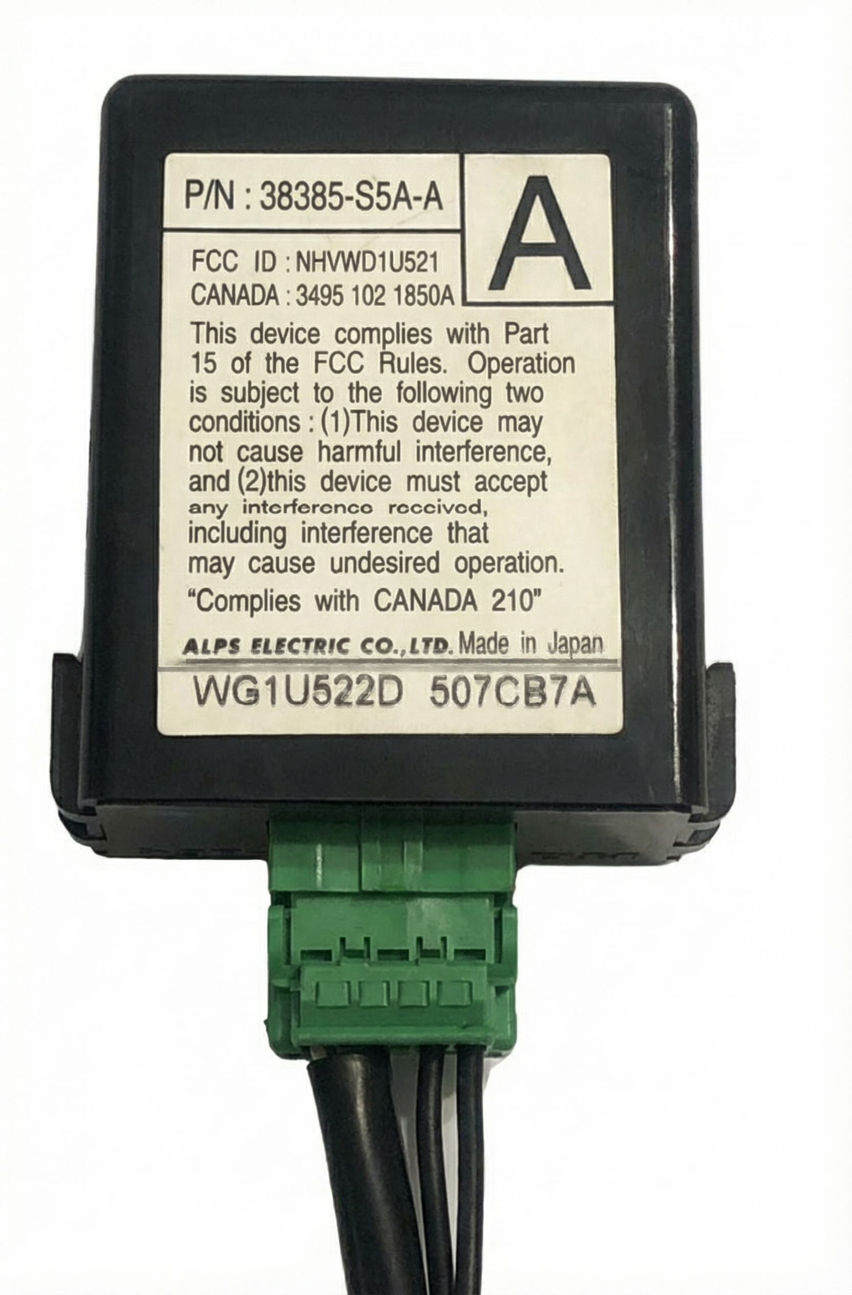 2001-2005 Honda Civic Theft and Keyless Entry Control Module (Used OEM)