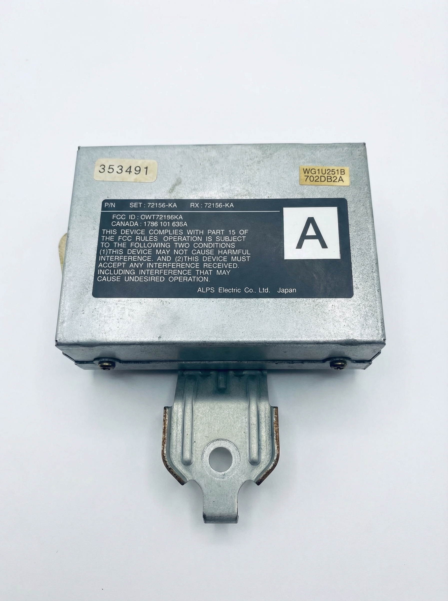 1996-2001 Acura RL Theft and Keyless Entry Control Module (Used OEM)