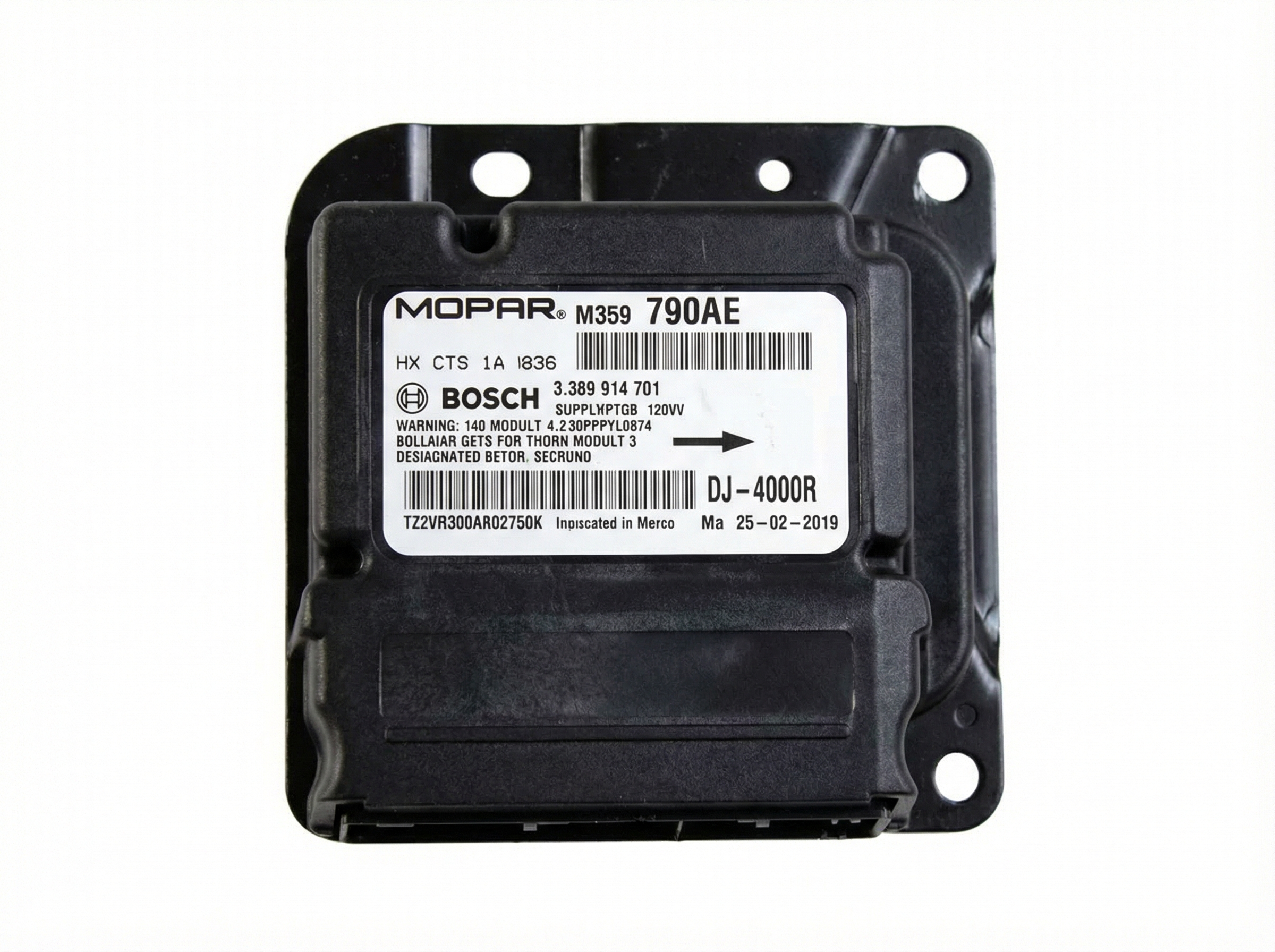 2015-2016 Dodge Challenger Airbag Control Module (Used OEM)