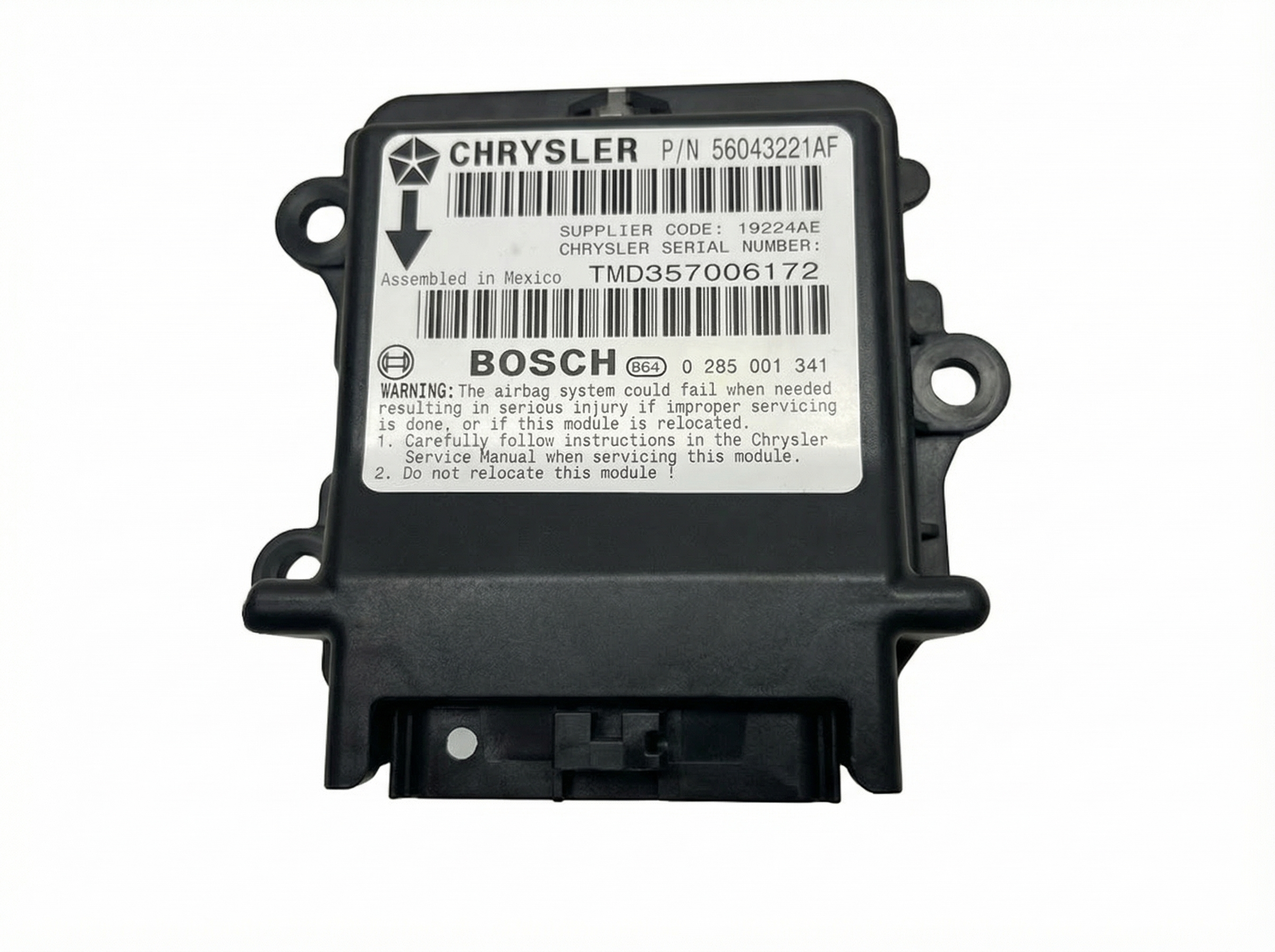 2001-2002 Dodge Ram 3500 Van Airbag Control Module (Used OEM)