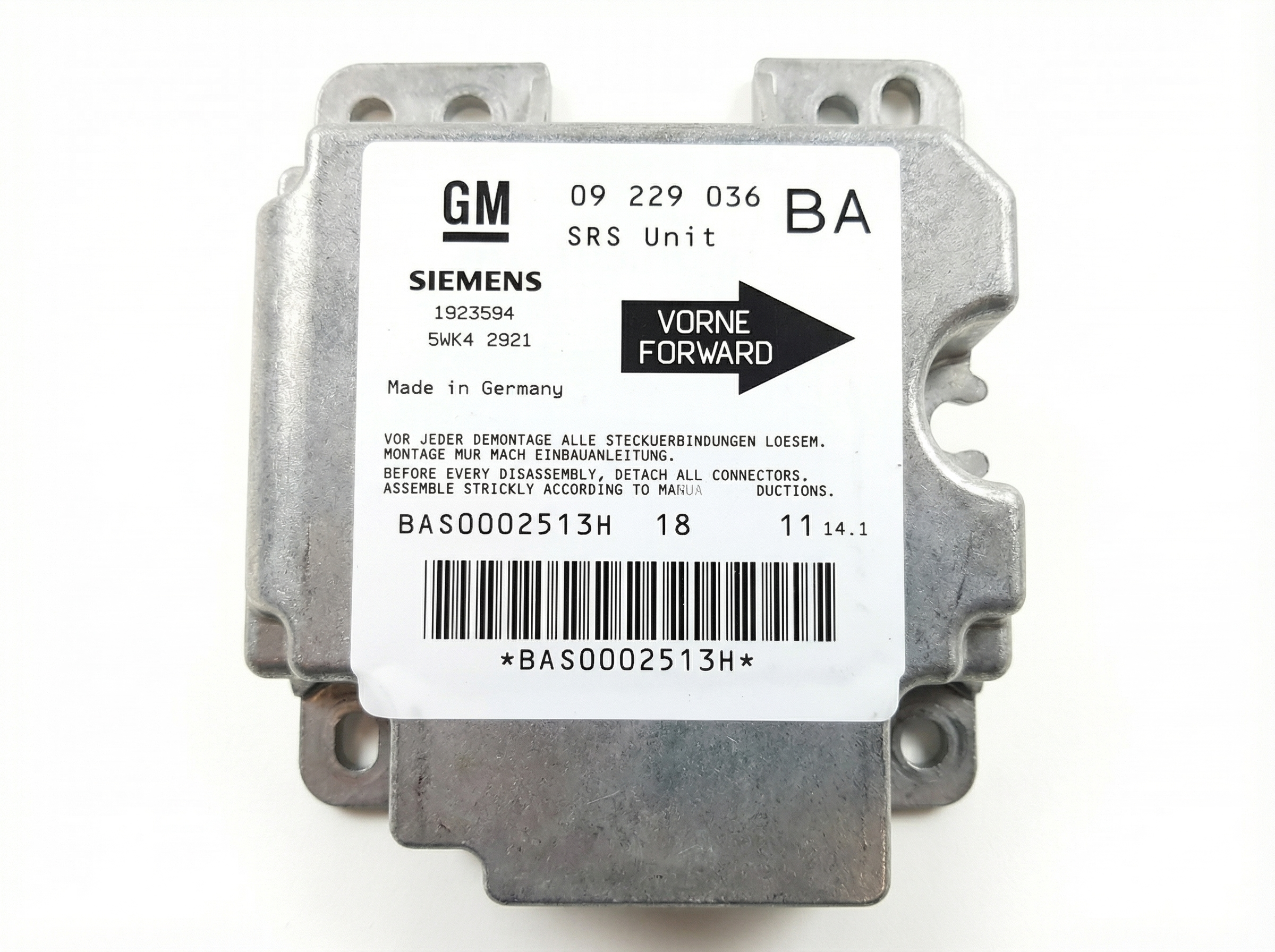 1998-1999 Cadillac Catera Airbag Control Module (Used OEM)