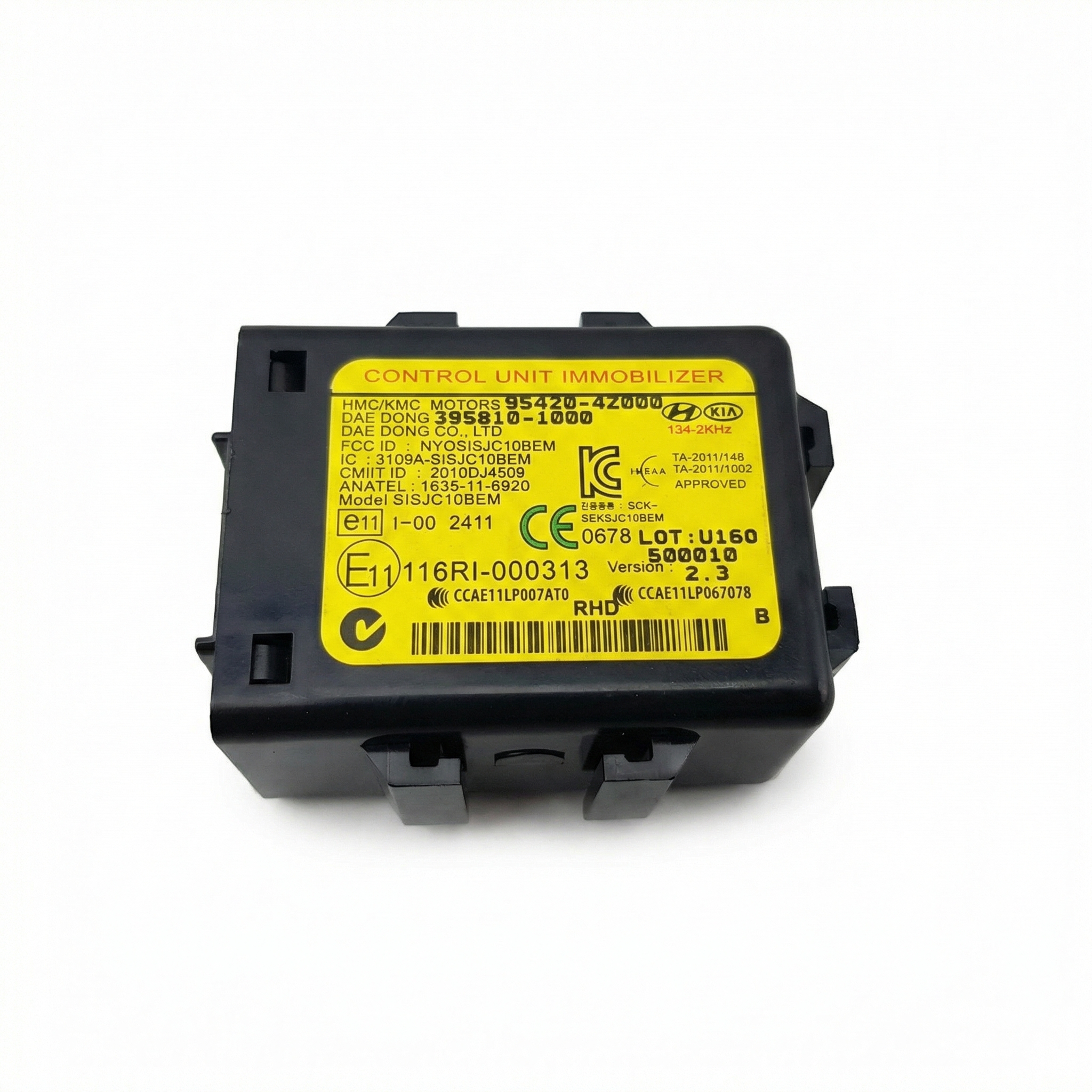 2016-2017 Hyundai Sonata Anti-Theft Immobilizer Control Module - Left (Driver) (Used OEM)