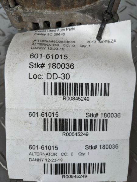 2013-2015 Subaru XV Crosstrek 90 Amp Alternator (Used OEM)