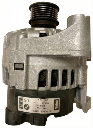 2001-2002 BMW Z3 90 Amp Alternator (Used OEM)
