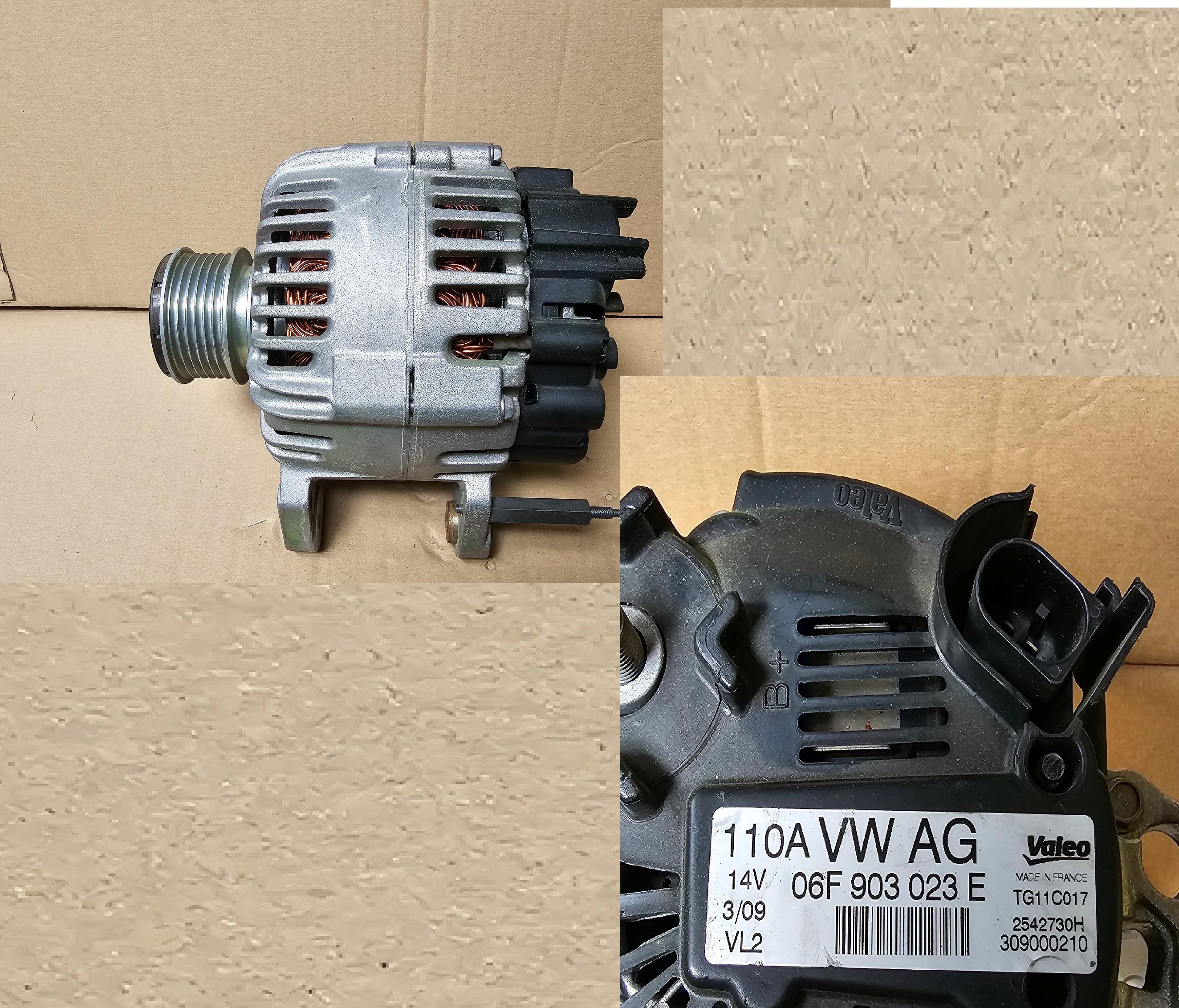 2007-2008 Volkswagen Eos 110 Amp Alternator (Used OEM)