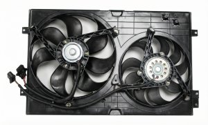 2006 Volkswagen Golf Dual A/C Condenser Fan Assembly (Used OEM)