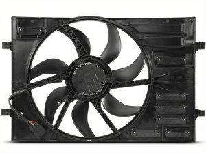 2015-2016 Volkswagen Golf SportWagen Radiator and Condenser Fan Motor Assembly (Used OEM)