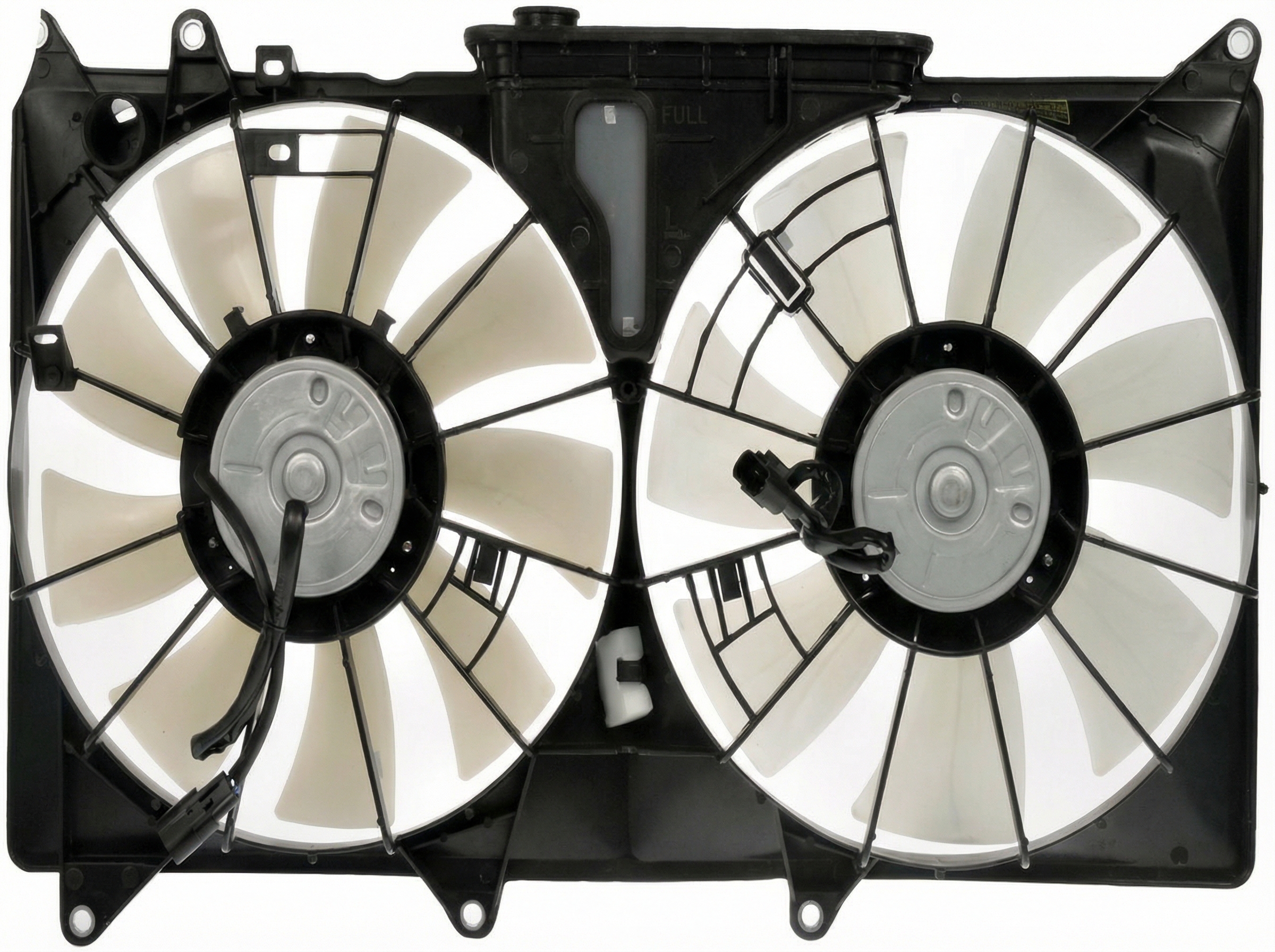 2001-2005 Lexus IS300 Dual Fan and Shroud Assembly with Coolant Reservoir (Used OEM)