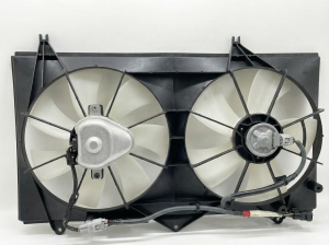 2002-2008 Toyota Solara Dual A/C Condenser Fan Motor Assembly (Used OEM)
