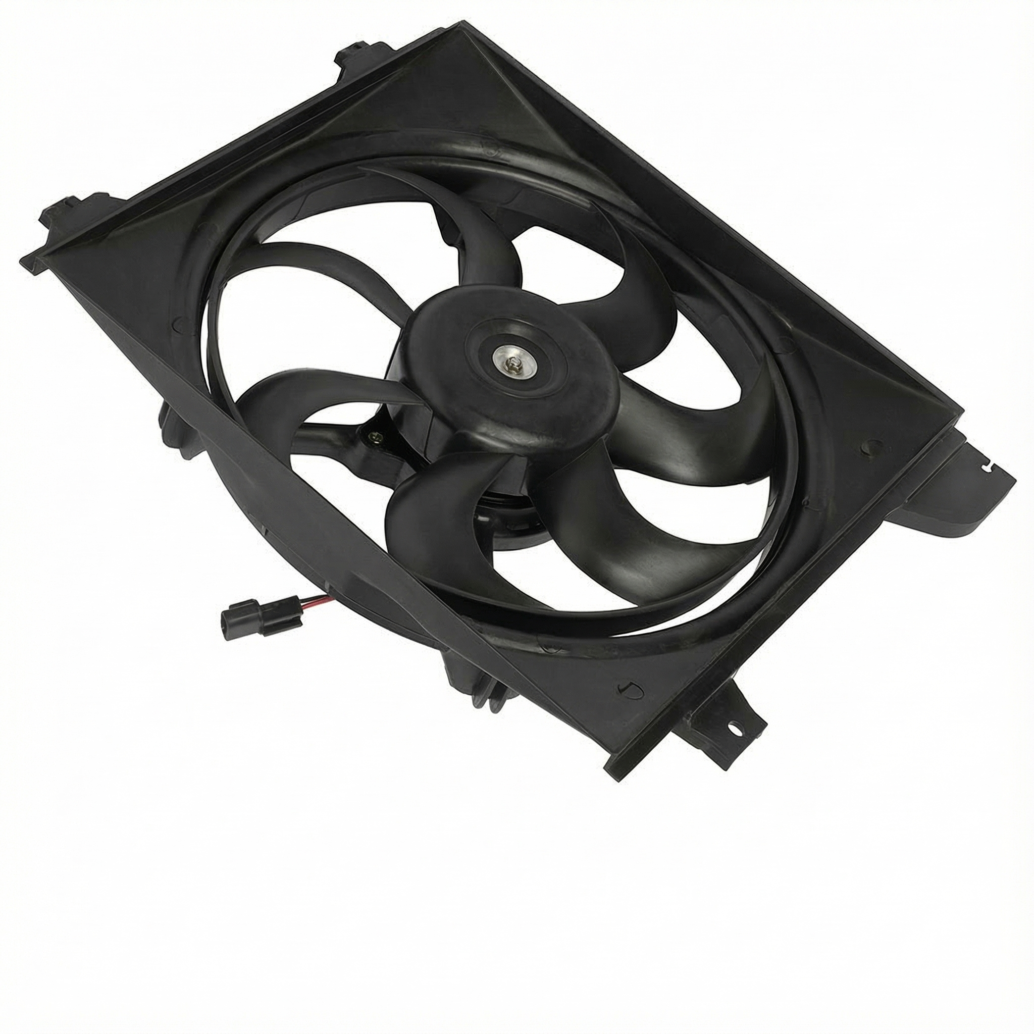2003-2005 Kia Rio Radiator and A/C Condenser Fan Motor Assembly (Used OEM)