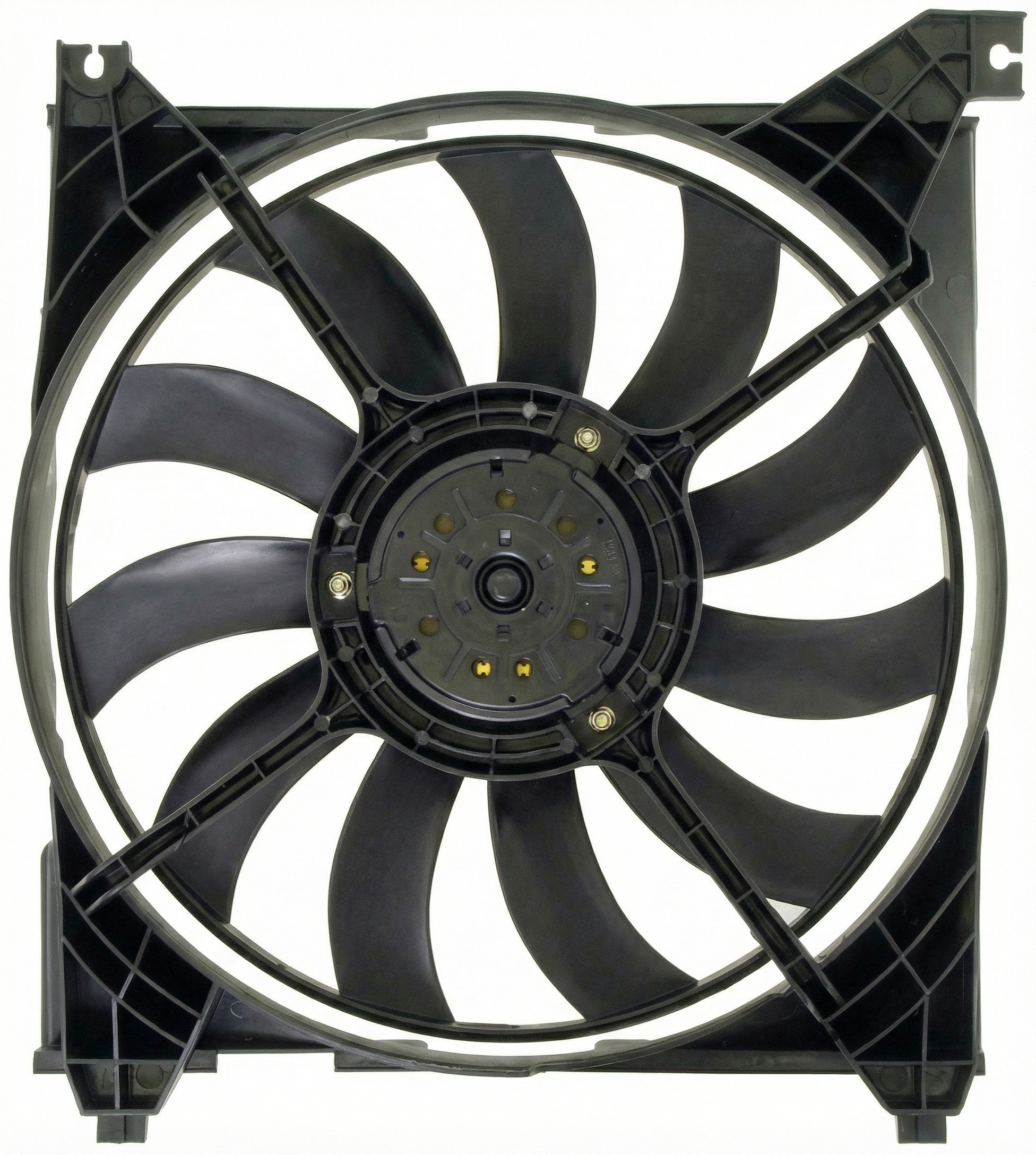 2003-2006 Hyundai Santa Fe Radiator Cooling Fan Assembly (Used OEM)