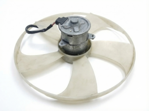 2000-2001 Toyota Solara Radiator and Condenser Fan Motor Assembly - Left (Driver) (Used OEM)