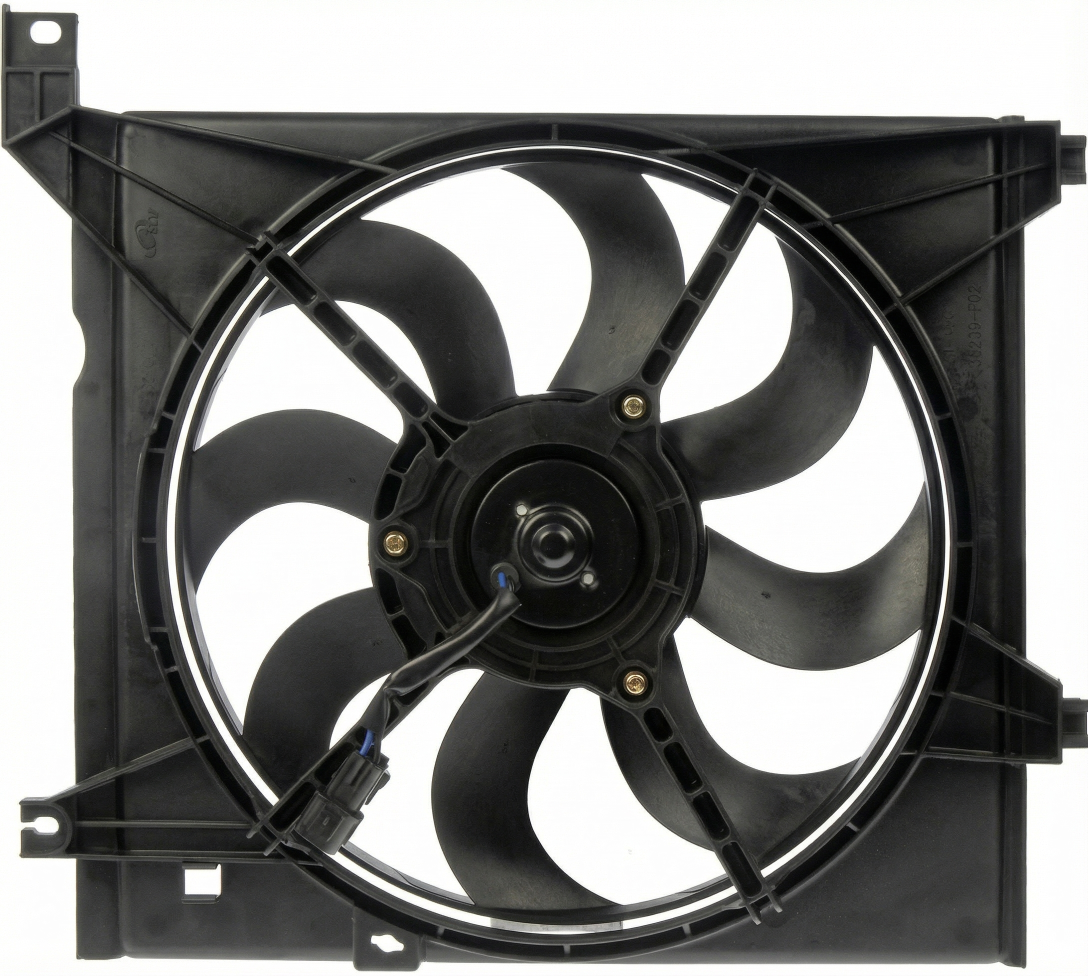 2000-2004 Kia Spectra Radiator Cooling Fan Motor Assembly (Used OEM)