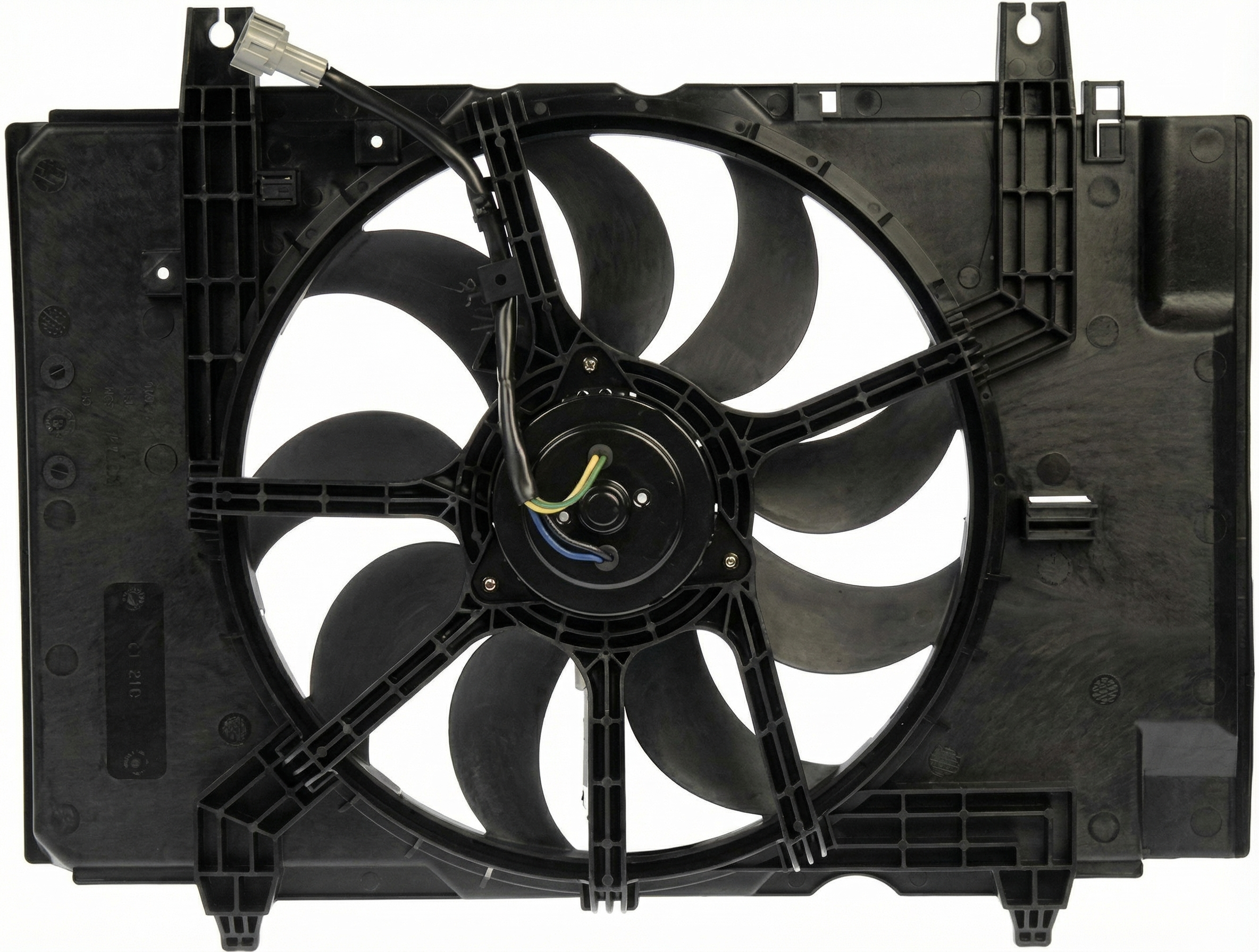 2009-2010 Nissan Cube Radiator Cooling Fan Assembly (Used OEM)