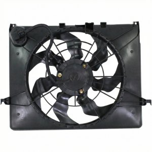 2011-2015 Hyundai Elantra A/C Condenser Fan Motor Assembly with Reservoir (Used OEM)